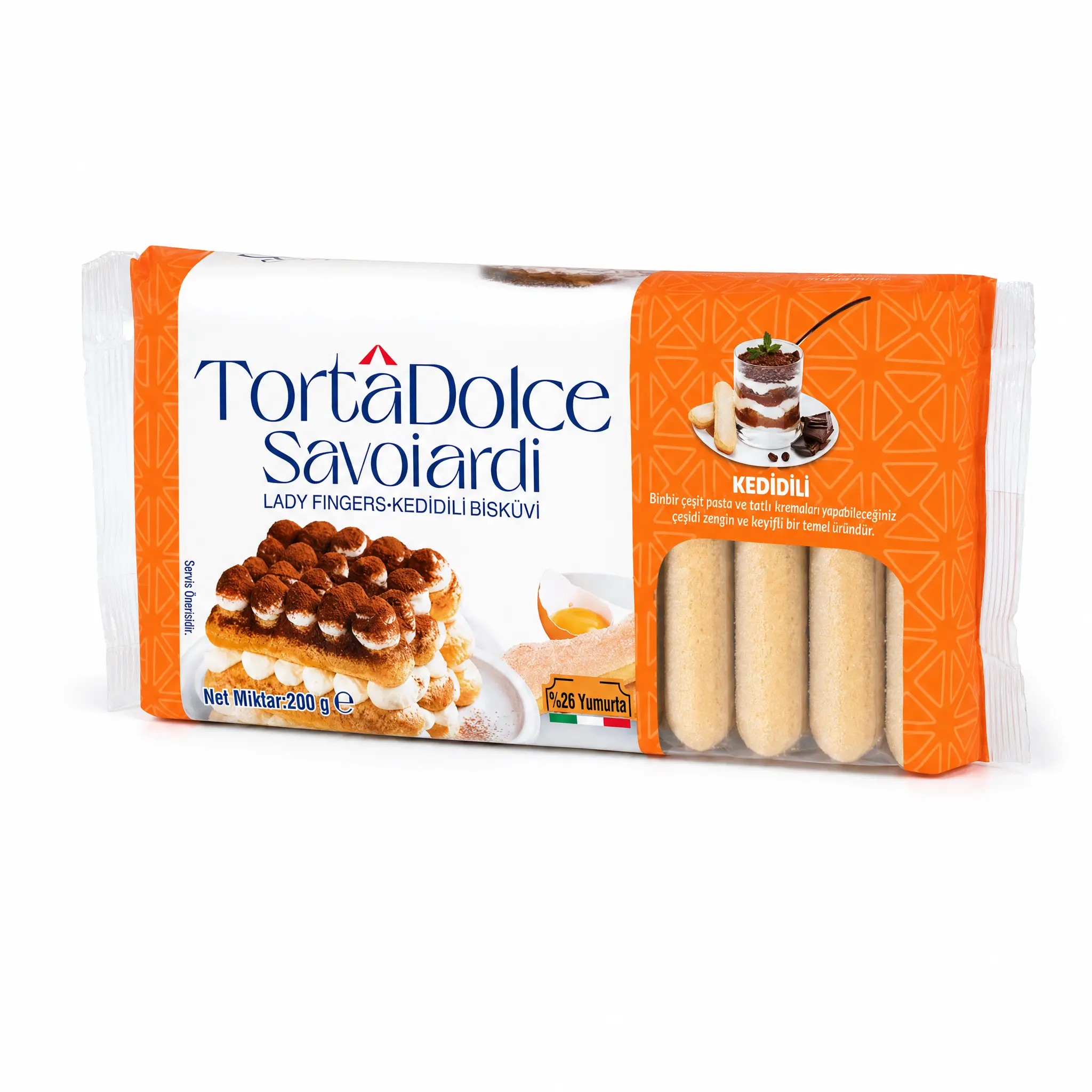 Tortadolce Savoiardi (Kedi Dili) 200 Gr - Görsel 3